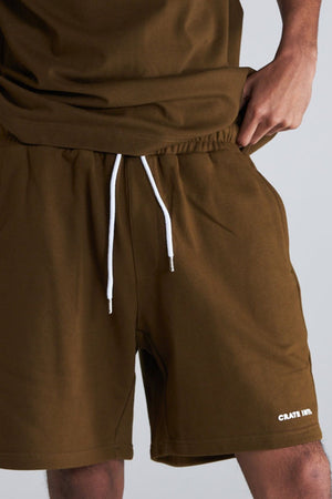 Crate Sweat Shorts Olive