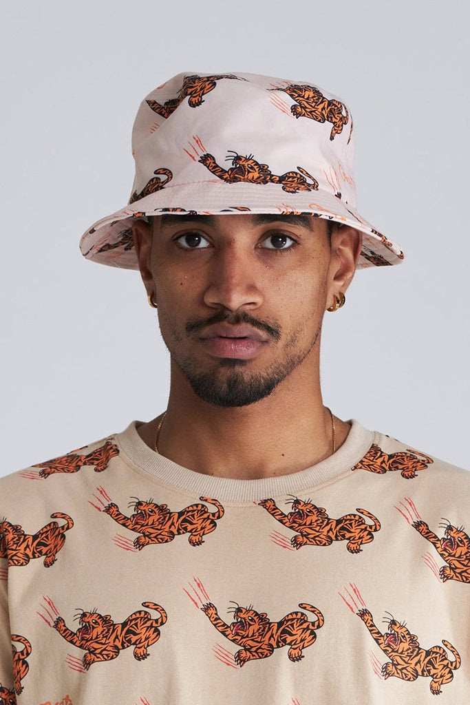 Crate Unisex Tiger Bucket Hat Tan