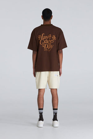 Crate Day Box Fit Tee Brown