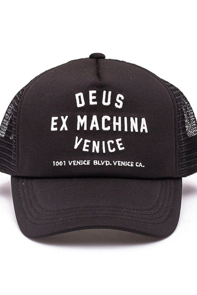 Deus Venice Address Trucker Black