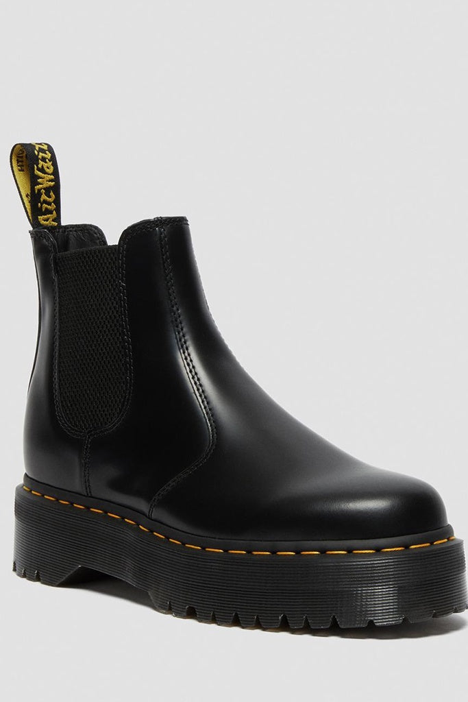 Dr Martens 2976 Quad Chelsea Boot Black Polished Smooth - Harry