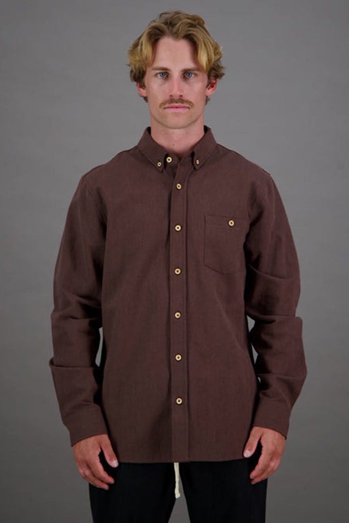 Just Another Fisherman Anchorage Shirt Cocoa