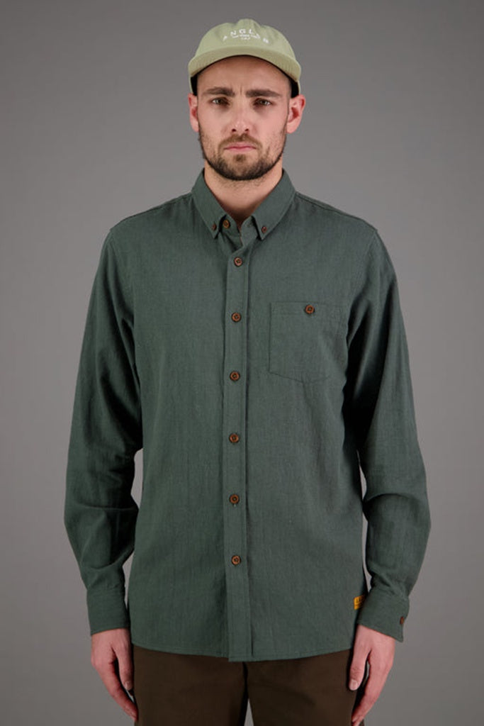 Just Another Fisherman Anchorage Shirt Forest Green