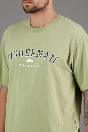 Just Another Fisherman Fisherman Tee - Moss