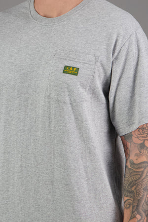 Just Another Fisherman J.A.F Tee - Grey Marle