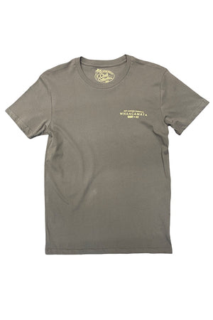 Just Another Fisherman Location Tees Whangamata Charcoal
