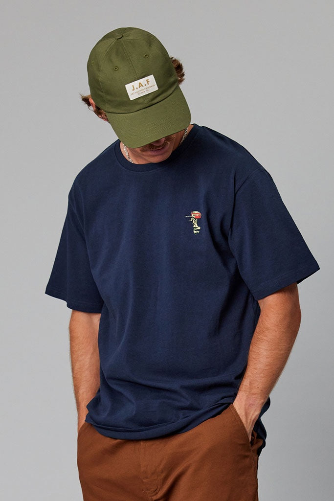 Just Another Fisherman Mc'S Boatworks Tee Squid Ink
