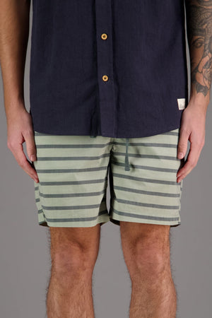 Just Another Fisherman Outpost Shorts - Moss Stripe