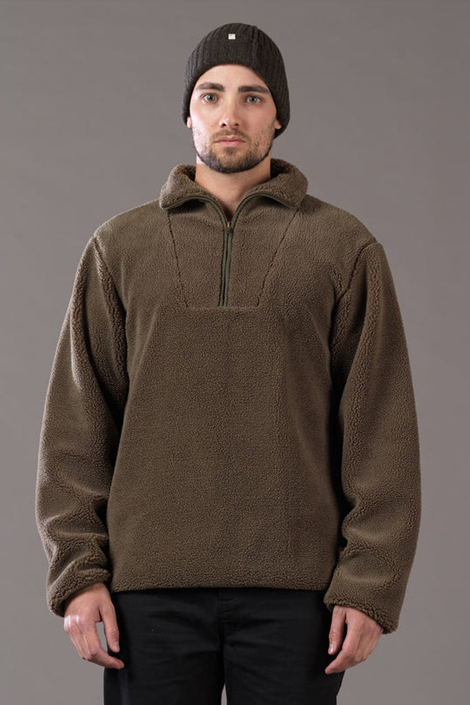 Just Another Fisherman Rug Up Zip Military Olive