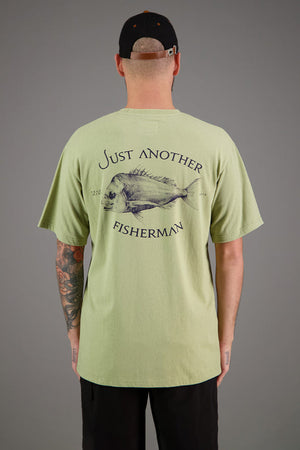 Just Another Fisherman Snapper Logo Tee - Moss