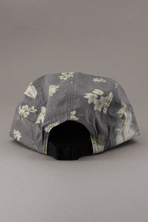 Just Another Fisherman Floral Marlin 5 Panel Cap - Aged Black