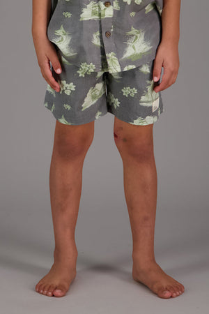 Just Another Fisherman Mini Bloom Shorts - Aged Black