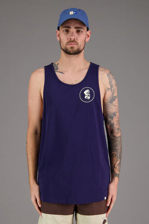 Just Another Fisherman Old Sea Dog Singlet Navy