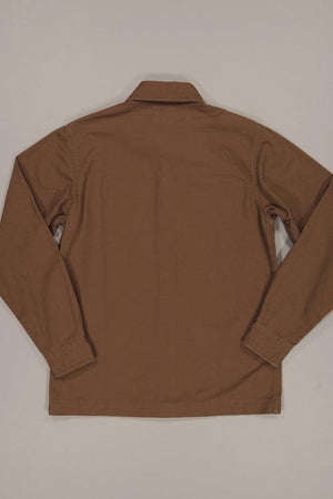 Just Another Fisherman Rigger Shacket Saddle Brown