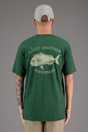 Just Another Fisherman Snapper Logo Tee Pine