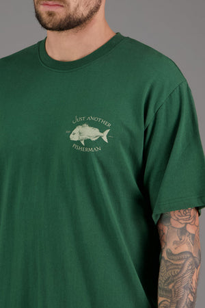 Just Another Fisherman Snapper Logo Tee Pine