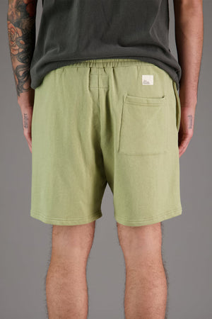 Just Another Fisherman Stamp Track Shorts Moss