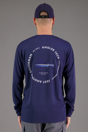 Just Another Fisherman Tech Marlin LS Tee - Navy