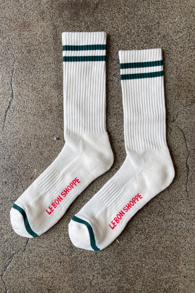 Le Bon Shoppe Extended Boyfriend Socks - Parchment