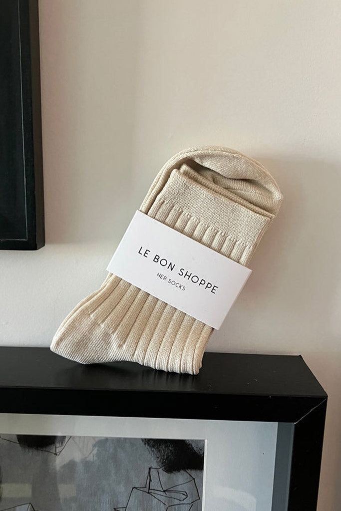 Le Bon Shoppe Her Socks - Mc Cotton - Porcelain