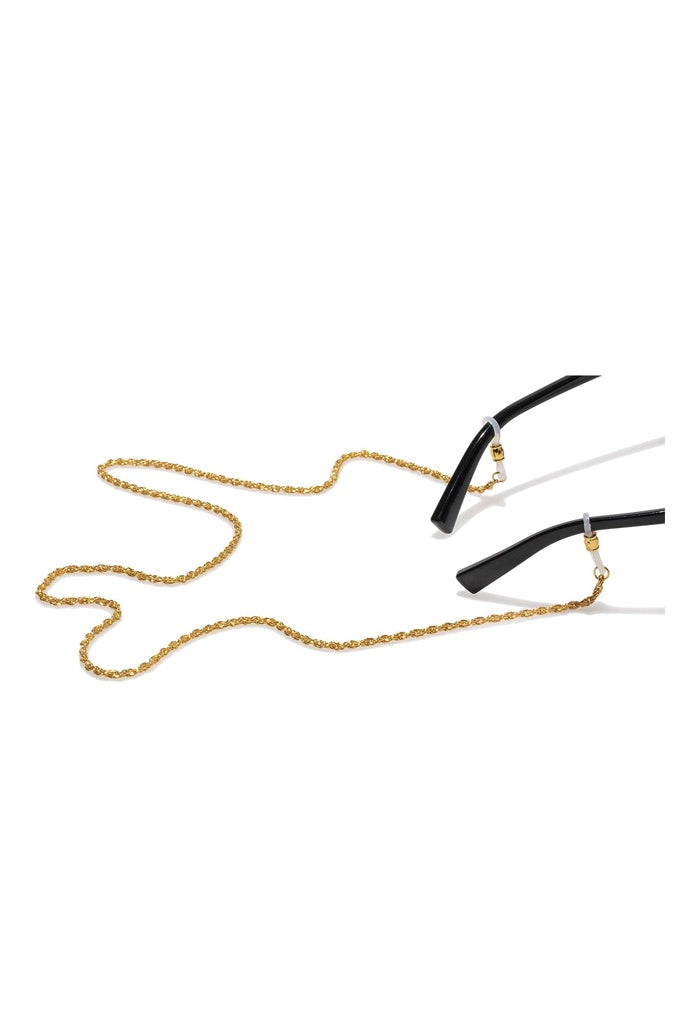 Le Specs Neck Chain Gold Hollow Rope