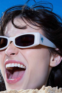 NWT- AFENDS Le Specs Pretense Cat Eye Unisex Ivory Sunglasses Pretense Ivory Uni-Sex Cat-Eye Sunglasses | Le Specs main image 2