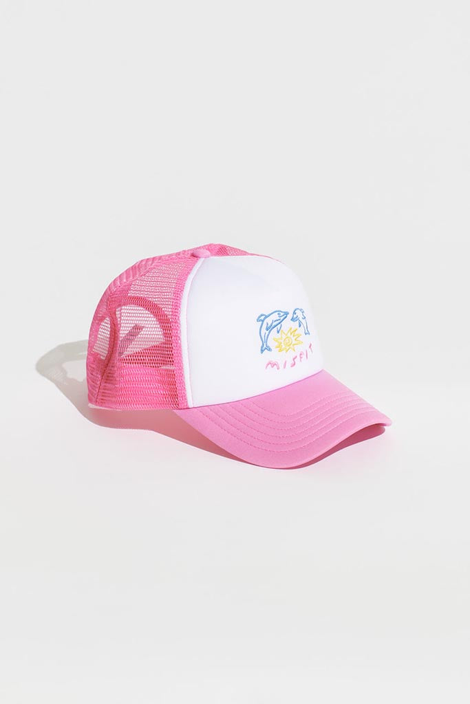 Misfit Clean Living Trucker Hat Candy Pink