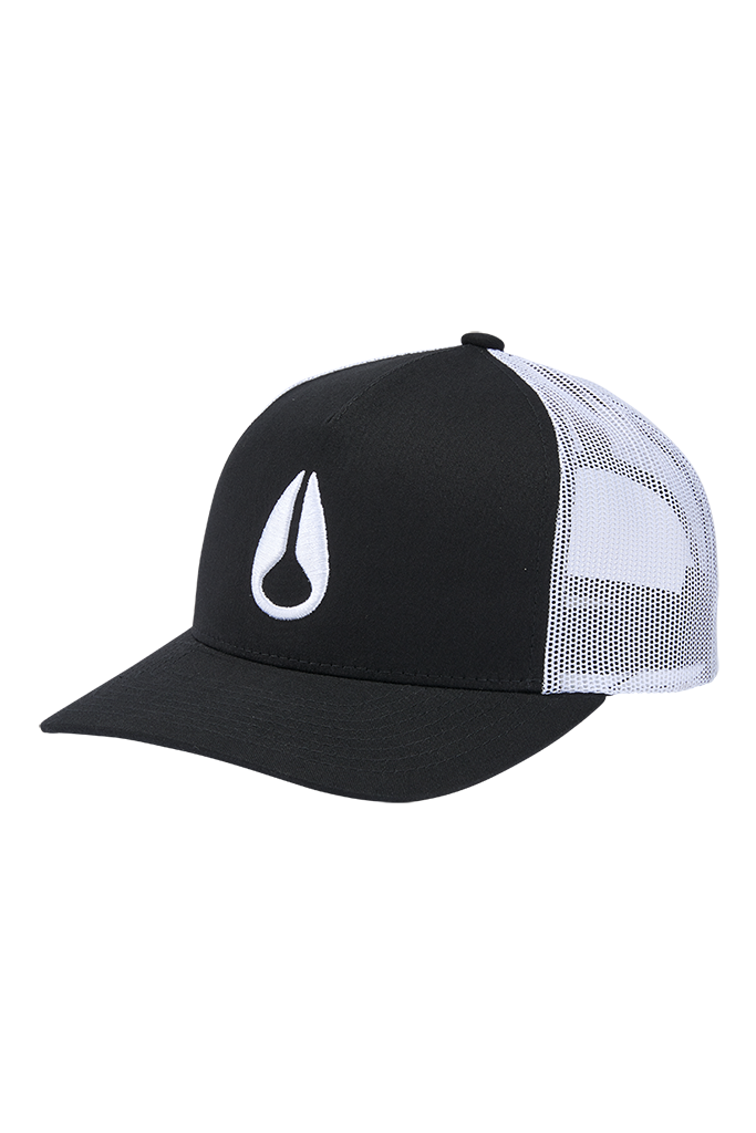Nixon Iconed Trucker Hat Black / White / White