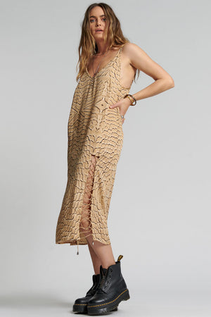 One Teaspoon Delusion Laced Slip Dress Snake