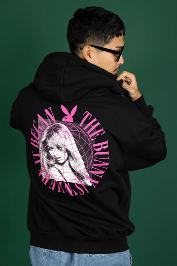 Playboy Hoodie Original Playboy Pleasure Hoodie In Black Mens