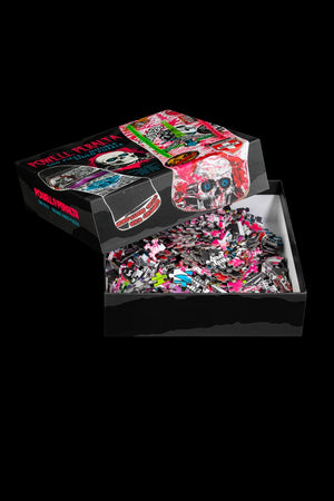 Powell Peralta Puzzle Skull And Sword Geegah Hot Pink