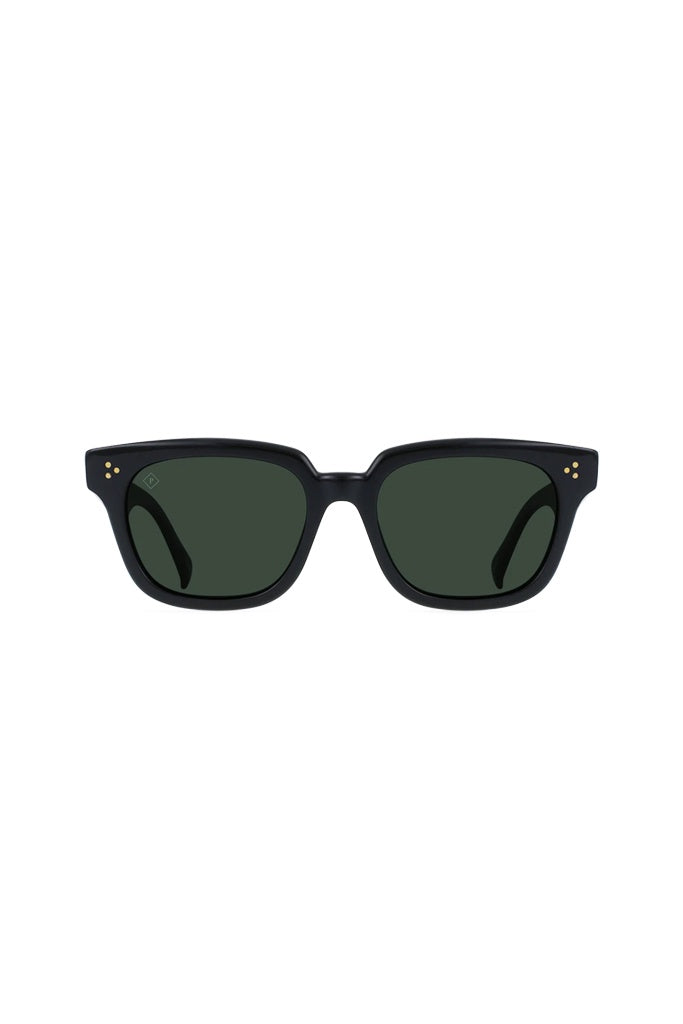 Raen Phonos Sunglasses Crystal Black/Green Polarized