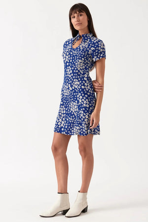 Rollas Kate Floral Kelly Dress Electric blue