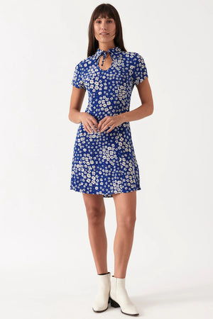 Rollas Kate Floral Kelly Dress Electric blue