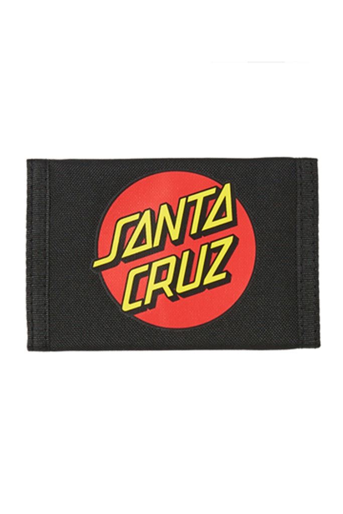 Santa Cruz Classic Dot Strip Black Wallet