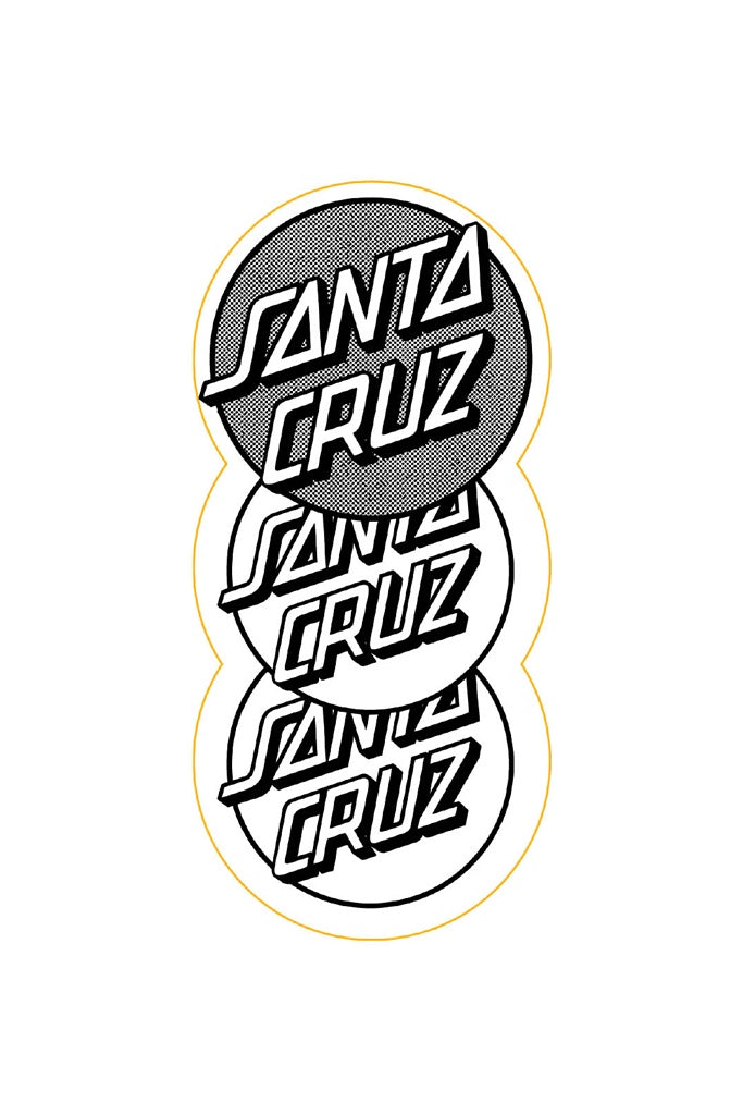 Santa Cruz Descend Dot Sticker Black