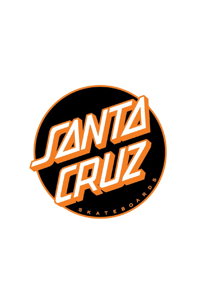 Santa Cruz No Fill Dot Sticker Black