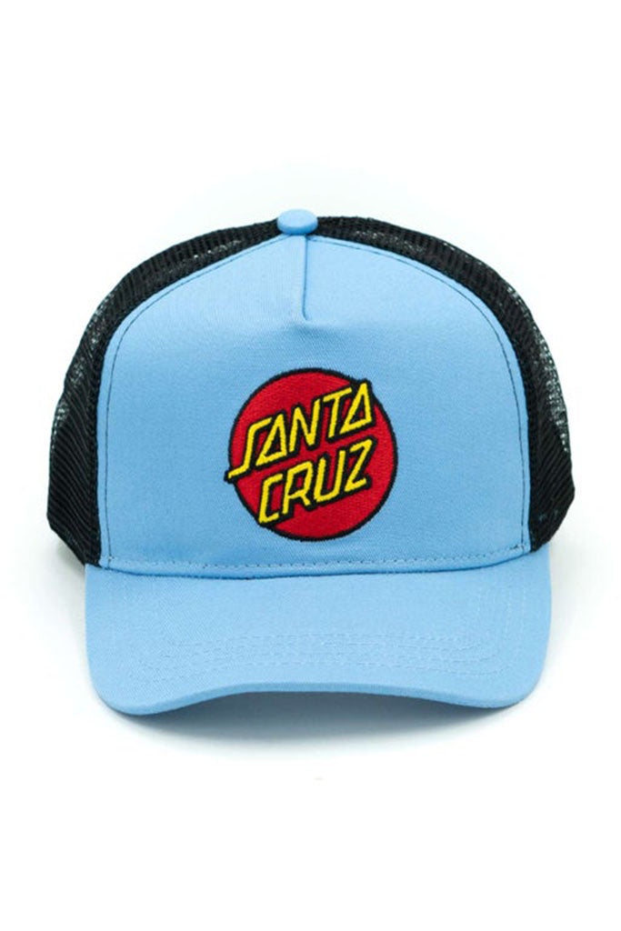Santa Cruz Youth Classic Dot Trucker Blue Baseball Hat