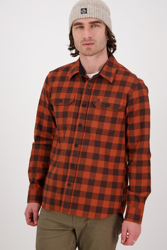Swanndri Taranaki Tailor Shirt - Rust/Brown