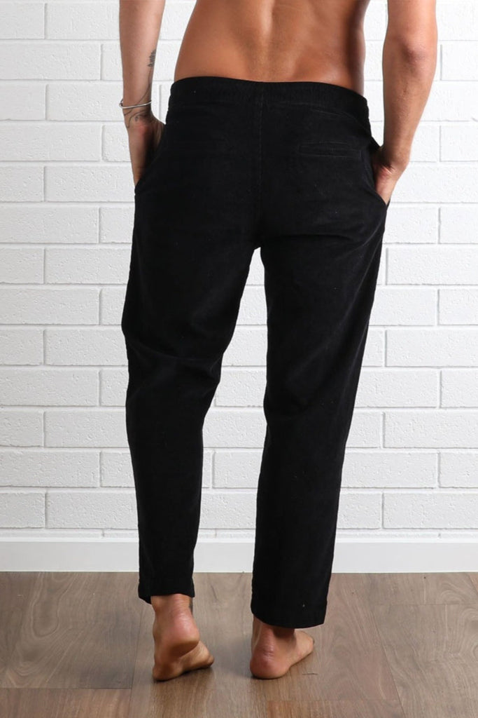 T&C Whaler Cord Pant Black