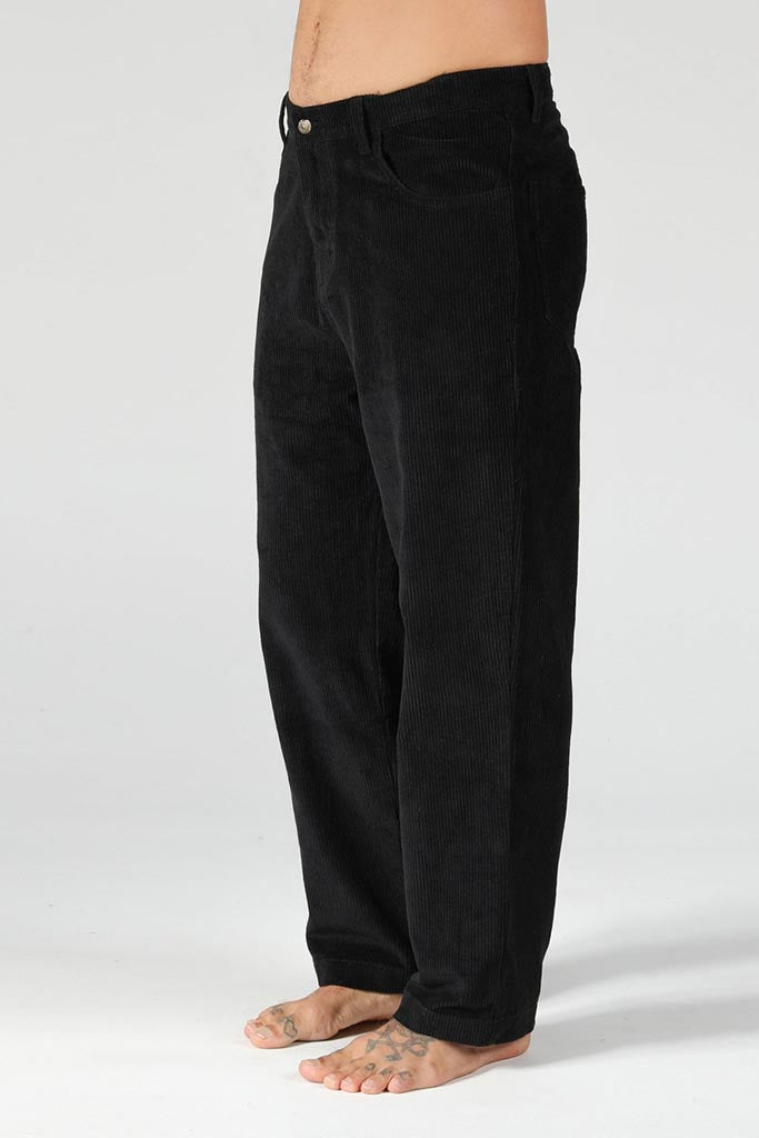 T&C Car Parks Cord Pant Black