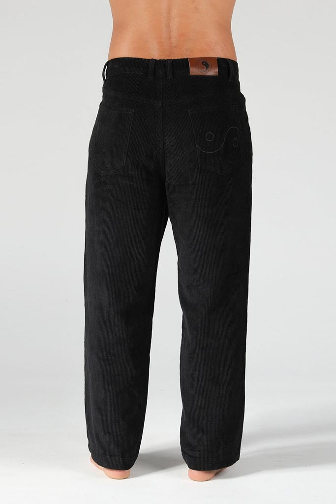 T&C Car Parks Cord Pant Black