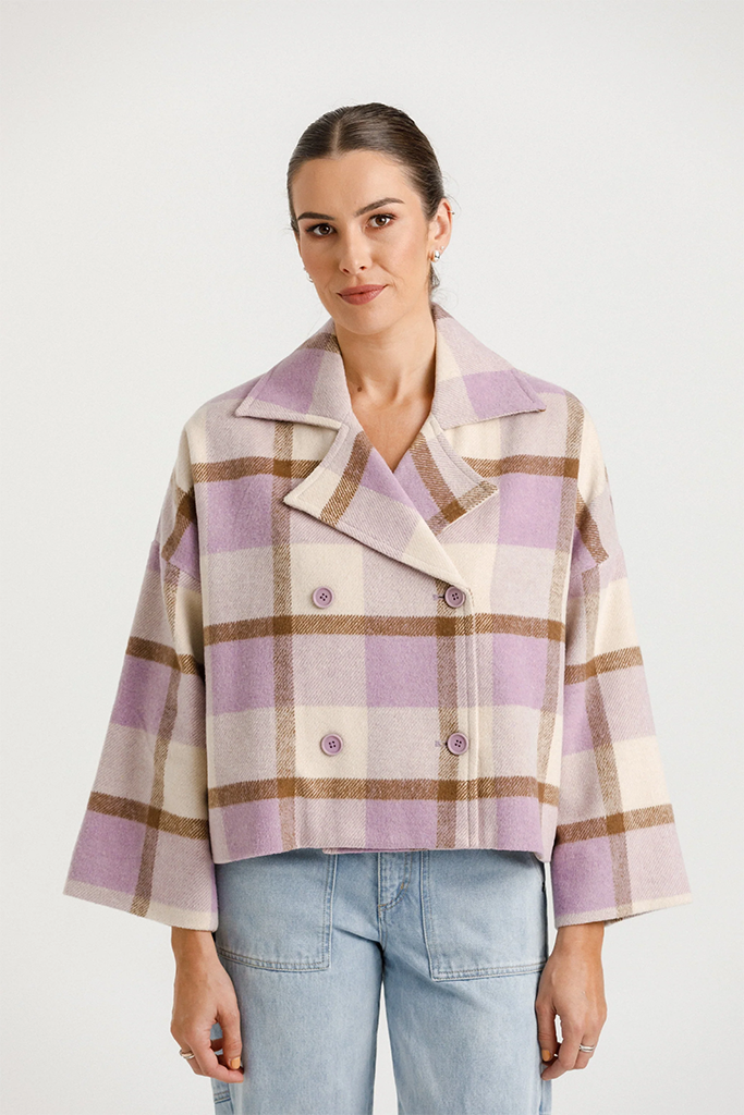 Thing Thing Pixie Coat Earthy Lilac
