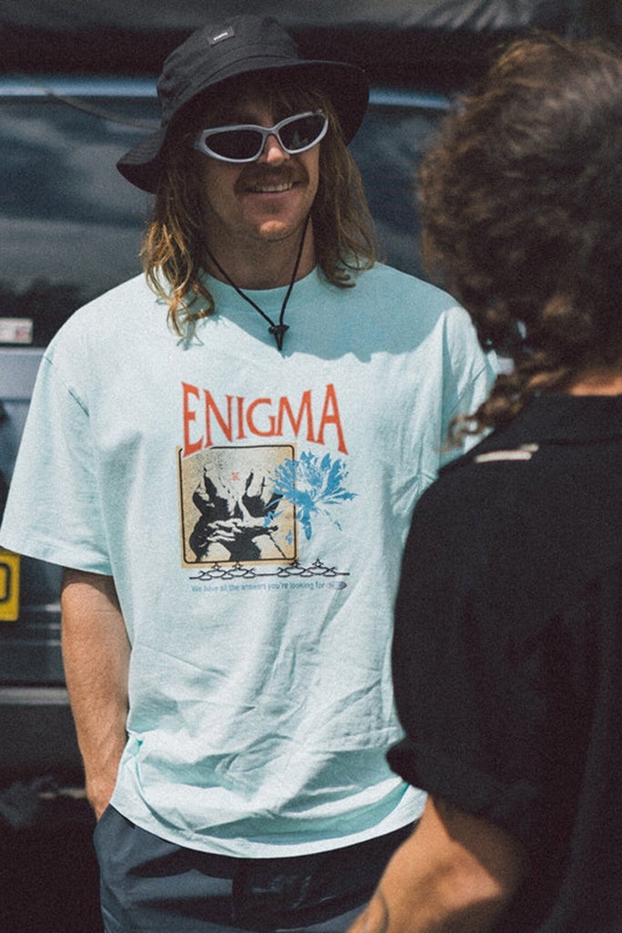 Thrills Enigma Box Fit Oversize Tee Icy Morn