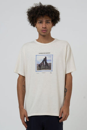 Thrills Hemp in Order and Disorder Merch Fit Tee Heritage White