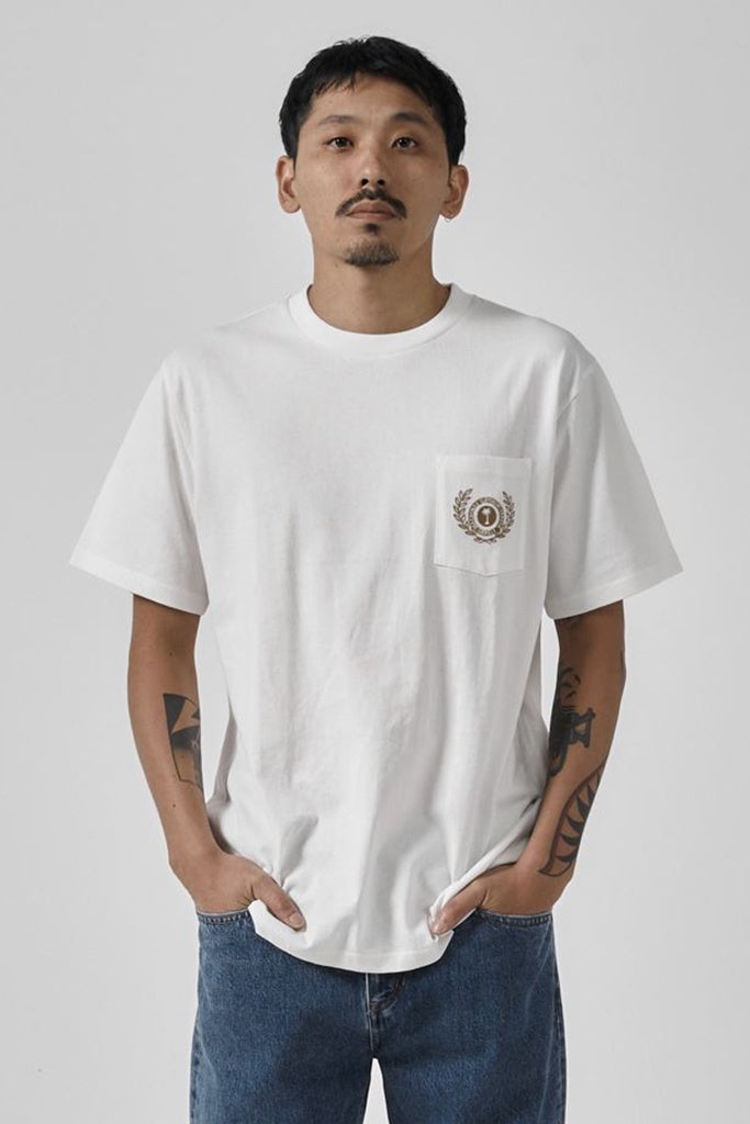 Thrills King of Thrills Merch Fit Pocket Tee - Dirty White
