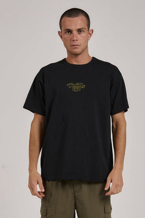 Thrills Reaction Box Fit Tee Washed Black