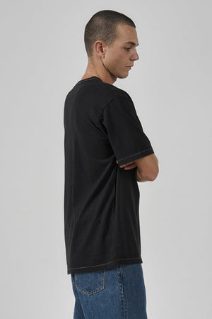 Thrills Hemp Wake Up In Paradise Merch Fit Tee - Washed Black