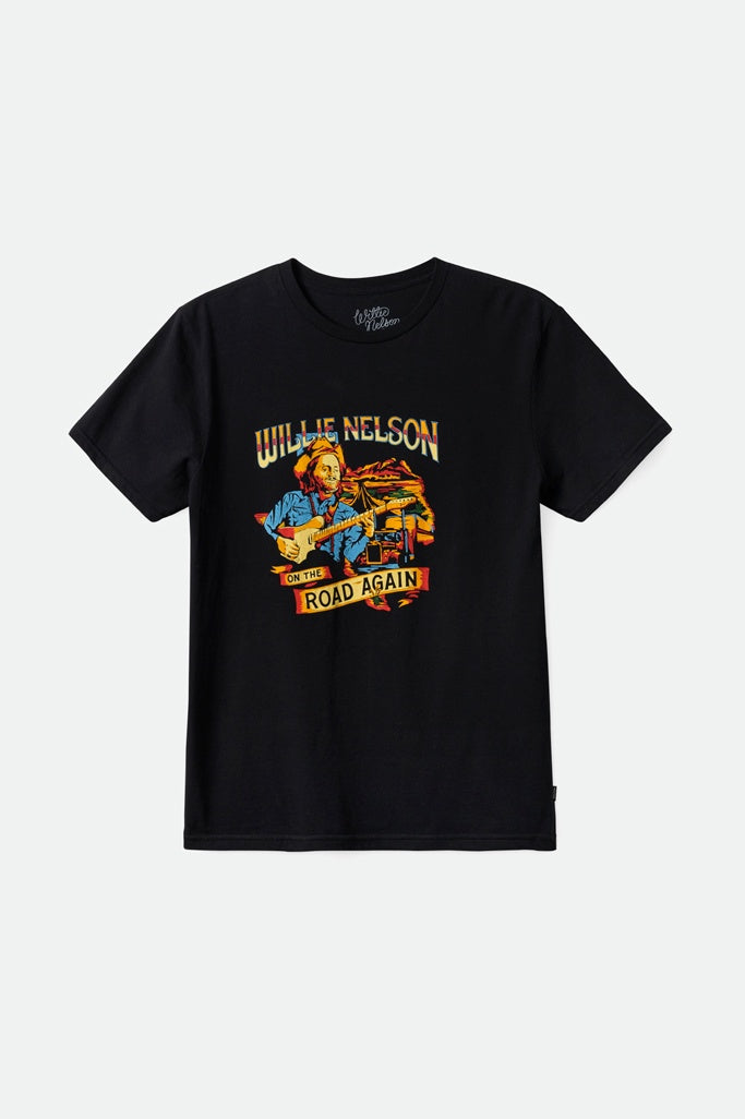 Brixton Willie Nelson Again Road S/S Tee Black