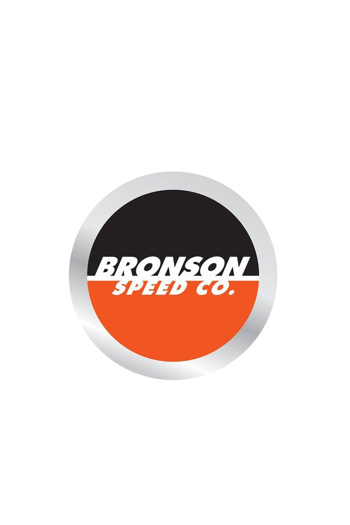 Bronson Spot Logo Foil BLK-ORG Sticker 2.5x2.5in